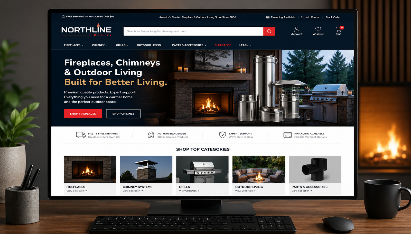 Northline Express e-commerce brand social media advertising and retargeting campaign
